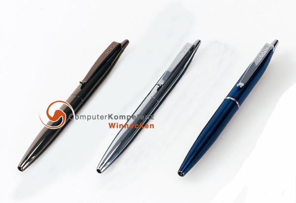 Kugelschreiber Mini XXS schwarz glänzend ca.10cm gut für kleine Timer