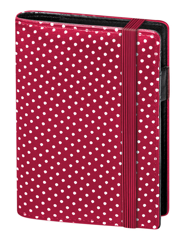 Timeplaner 2023 Pocket Fashion Pink mit Punkte Einlagen ca. 7,8x12cm